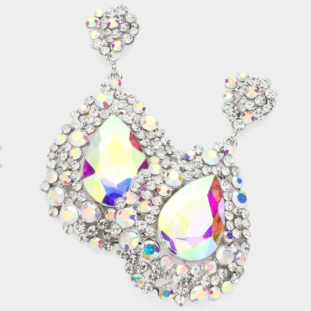 3 inch AB earrings
